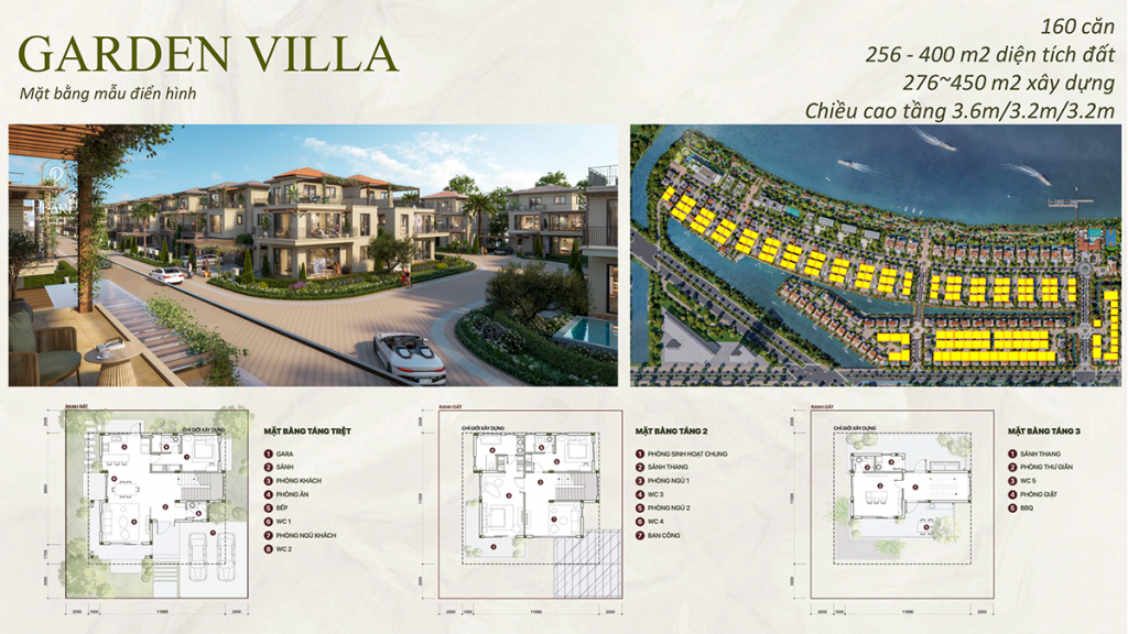 garden villa tại the pearl